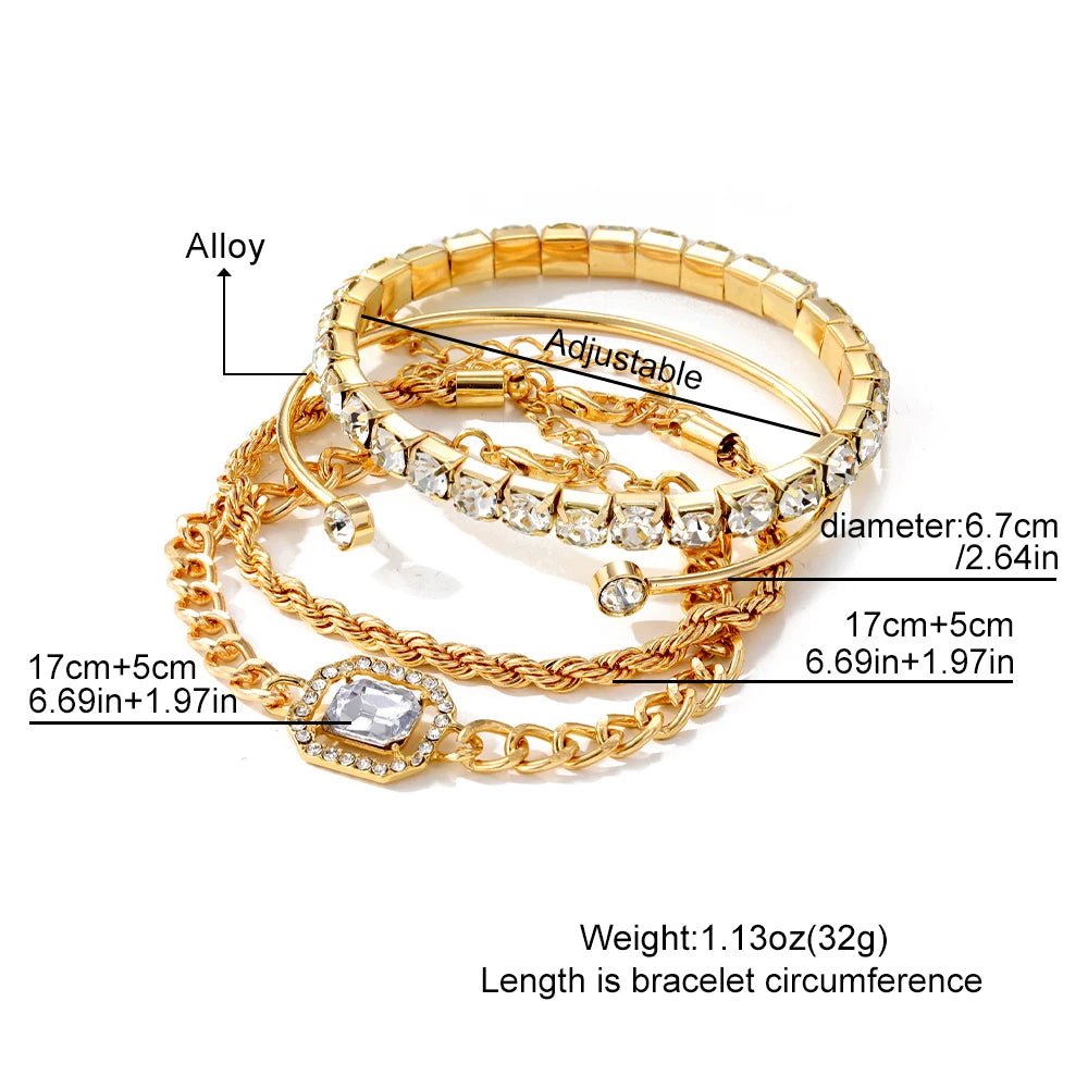 Bracelets Luxurious for Women Crystal